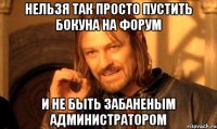 нельзя так просто пустить бокуна на форум и не быть забаненым администратором