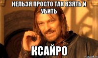 нельзя просто так взять и убить ксайро