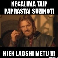 negalima taip paprastai suzinoti kiek laoshi metu !!!