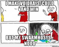 I make voidrays/collo and win But my swarmhosts... nooo