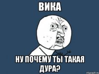 вика ну почему ты такая дура?