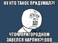 ну кто такое придумал?! что в пригородном завелся карлик?!:ddd