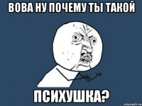 вова ну почему ты такой психушка?