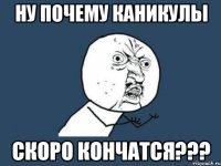 ну почему каникулы скоро кончатся???