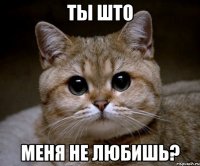 ты што меня не любишь?