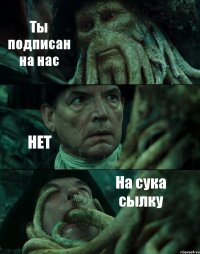 Ты подписан на нас НЕТ На сука сылку