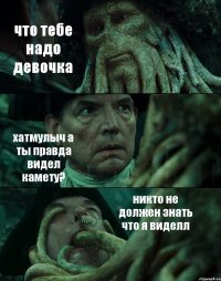 что тебе надо девочка хатмулыч а ты правда видел камету? никто не должен знать что я виделл