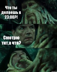 Что ты делаешь в 23:00?! Смотрю тнт,а что? 