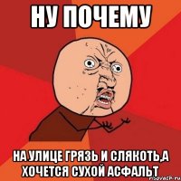 ну почему на улице грязь и слякоть,а хочется сухой асфальт