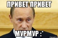 привет привет мурмур :*