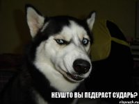 Неушто вы педераст сударь?