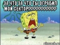 за что за что ты ограбил мой сектор??? 