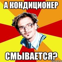 а кондиционер смывается?