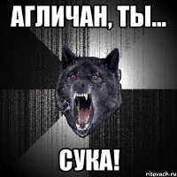 агличан, ты... сука!