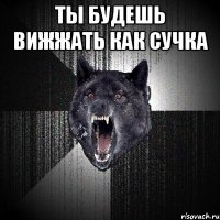 ты будешь вижжать как сучка 