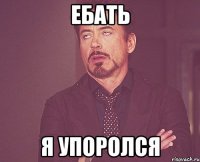 ебать я упоролся