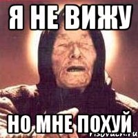 я не вижу но мне похуй