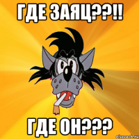 где заяц??!! где он???