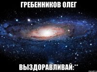 гребенников олег выздоравливай:**