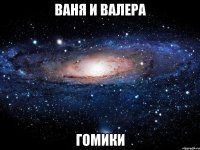 ваня и валера гомики