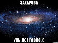 захарова унылое говно ;3