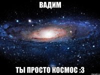 вадим ты просто космос :3