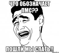 что обозначает пмс?? пошли мы спать!!