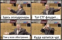 Здесь эплодрочеры Тут СТГ флудит... Там у всех обострение... Куда катится чат