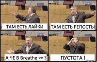 ТАМ ЕСТЬ ЛАЙКИ ТАМ ЕСТЬ РЕПОСТЫ А ЧЕ В Breathe ∞ ? ПУСТОТА !