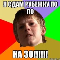 я сдам рубежку по по на 30!!!