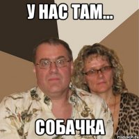 у нас там... собачка