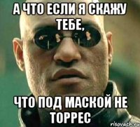 а что если я скажу тебе, что под маской не торрес