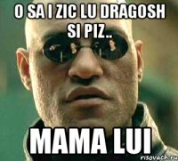 o sa i zic lu dragosh si piz.. mama lui