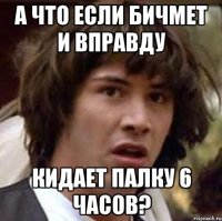 а что если бичмет и вправду кидает палку 6 часов?