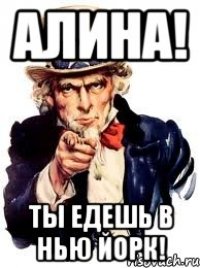 алина! ты едешь в нью йорк!