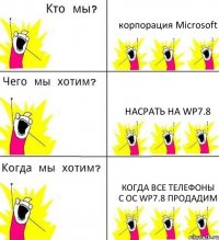 корпорация Microsoft насрать на WP7.8 когда все телефоны с ОС WP7.8 продадим