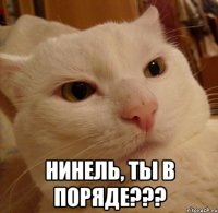  нинель, ты в поряде???