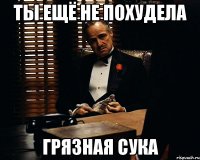 ты ещё не похудела грязная сука