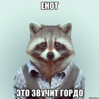 енот это звучит гордо