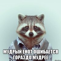  мудрый енот ошибается гораздо мудрее