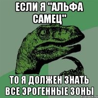 если я "альфа самец" то я должен знать все эрогенные зоны