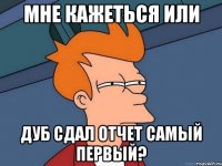 мне кажеться или дуб сдал отчет самый первый?