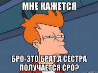 мне кажется бро-это брат,а сестра получается сро?