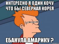 интересно я один хочу что бы северная корея ебанула амарику ?