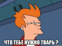  что тебе нужно тварь ?