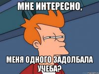 мне интересно, меня одного задолбала учеба?