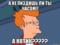 а не пиздишь ли ты часом? а котик???