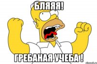 бляяя! гребаная учеба !