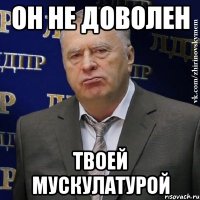 он не доволен твоей мускулатурой