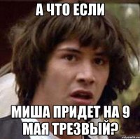 а что если миша придет на 9 мая трезвый?